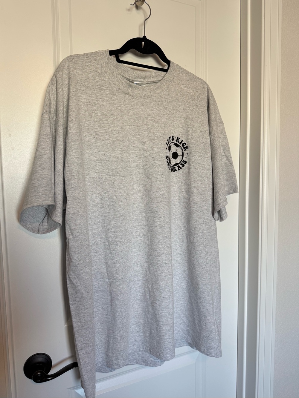 Karma Tees Gray Graphic Soccer tee